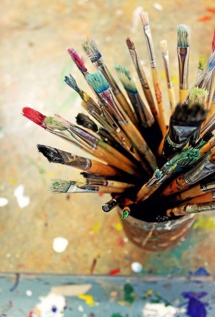 Les pinceaux …