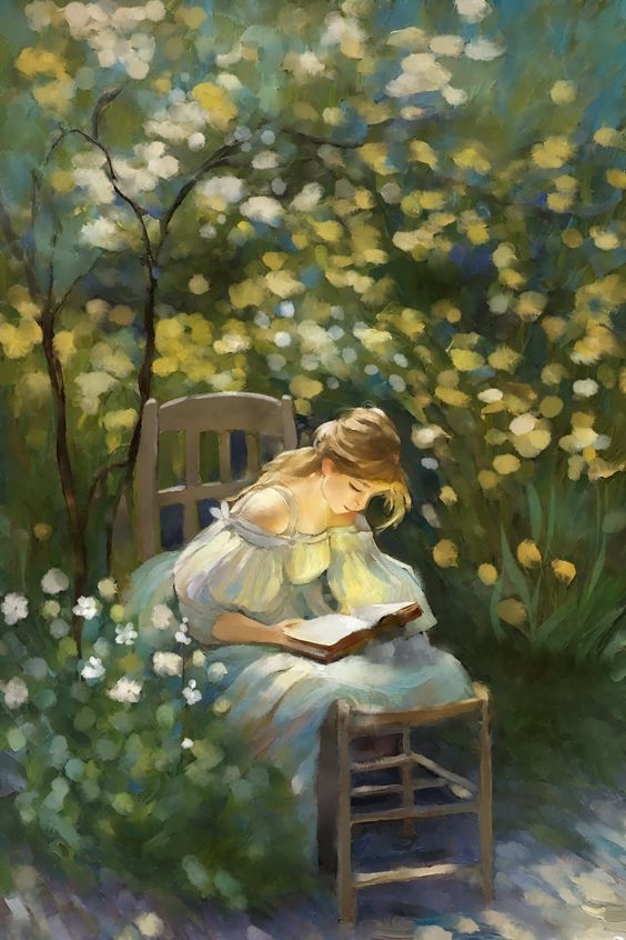 Lire au jardin …