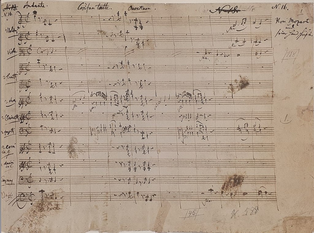 Cosi fan tutte (Ossia : la Scuola degli amanti) … W.Amadeus&nbsp;MOZART