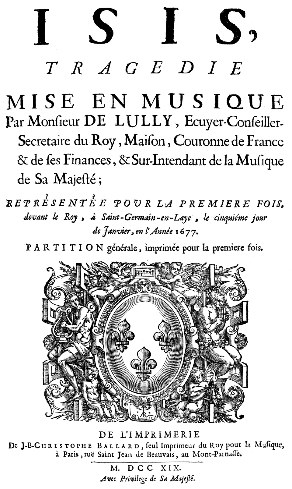 ISIS … Jean-Baptiste&nbsp;LULLY