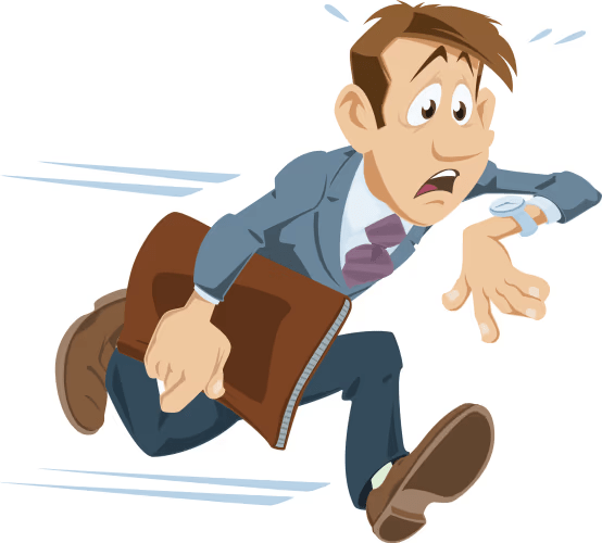 Arriver en retard&nbsp;…