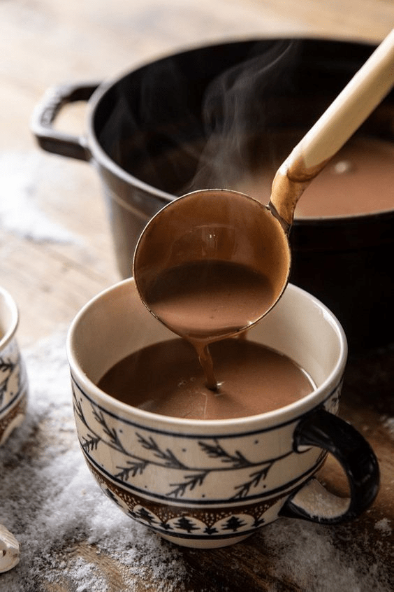 Un chocolat chaud&nbsp;…