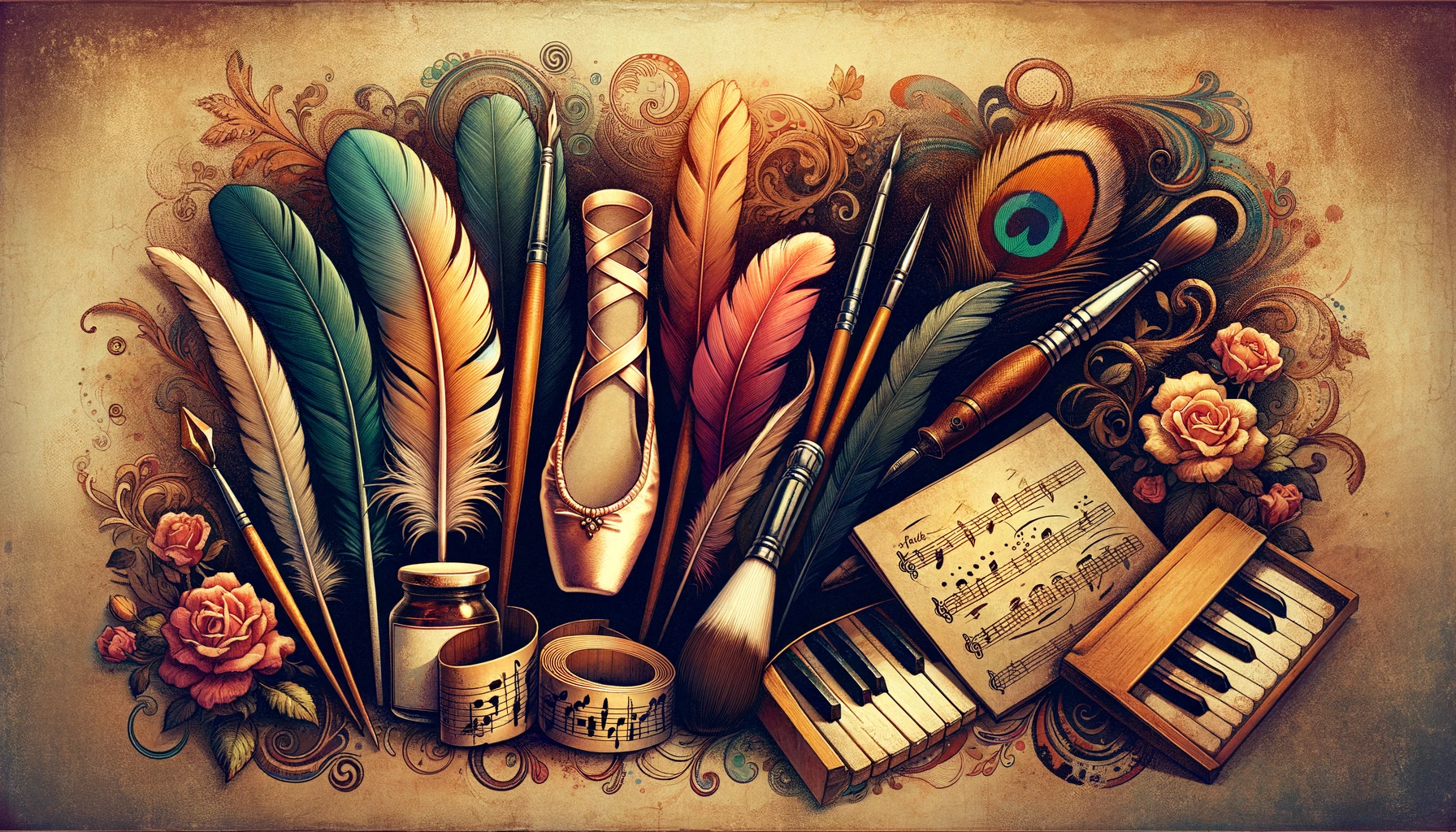 Plumes pointes palettes et partitions