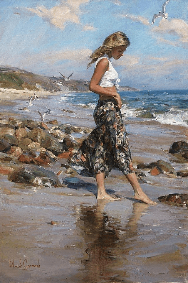 Sur une plage …