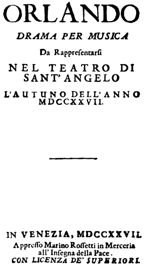 Orlando furioso RV 728 – Antonio VIVALDI …