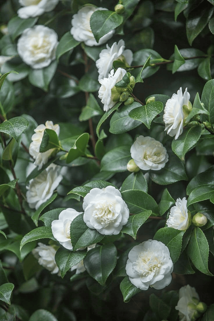 Fleurs de camélia …&nbsp;(Haïkus)