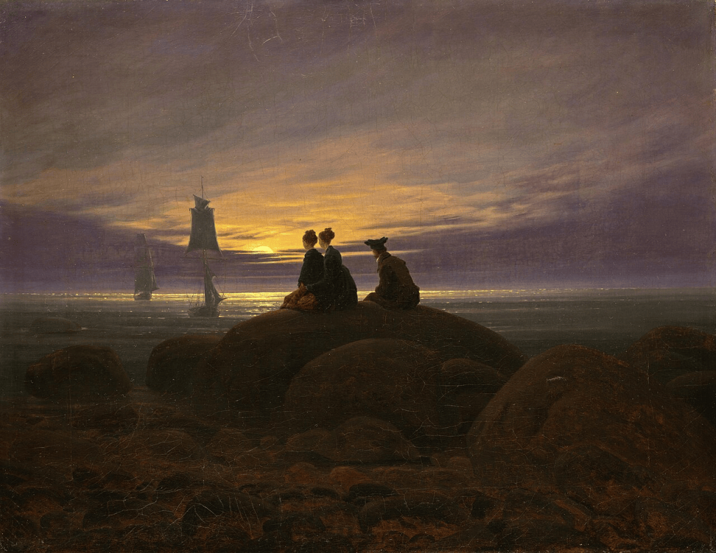 Lever de lune sur la mer …
